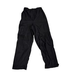 The Weather Co Black Nylon All Weather Waterproof Rain Pants Size Men's XL